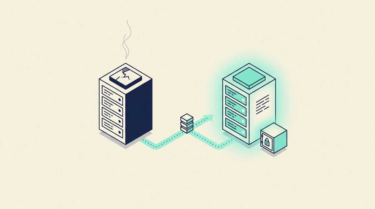 A Gulf data centre with one region dark and workloads rerouted to a second site